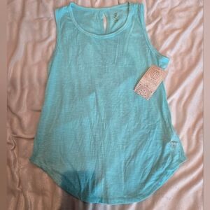 Women's Balance Collections Aqua Sleeveless Top